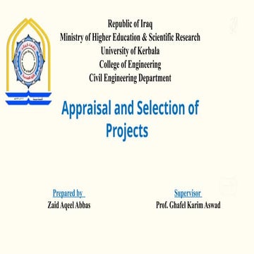 Appraisal and Selection of Projects.pptx