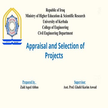 Appraisal and Selection of Projects.pptx