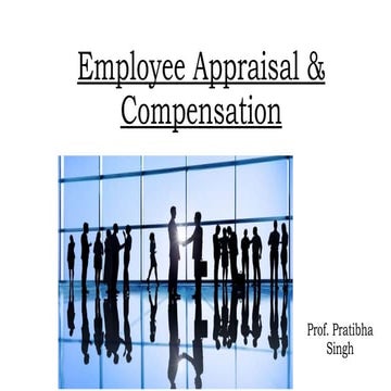 APPRAISAL & COMPENSATION- UNIT 3 PGDM Semester 2
