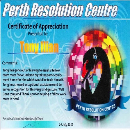 Appreciation cert 3