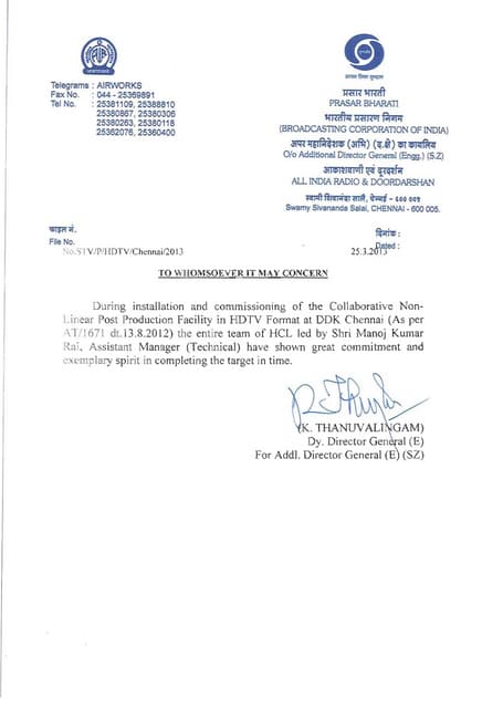  Letter  of Appreciation