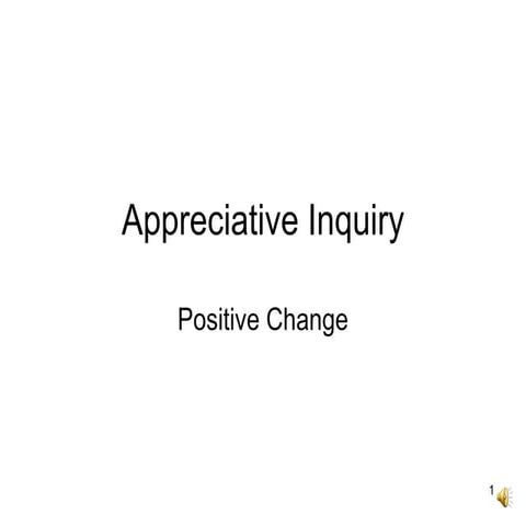 Appreciative Inquiry