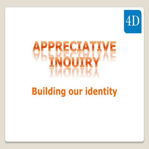 Appreciative inquiry - November 2011