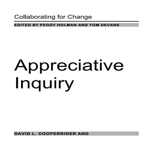 Appreciative inquiry