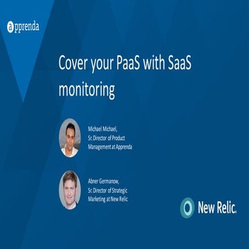 New Relic + Apprenda Webinar