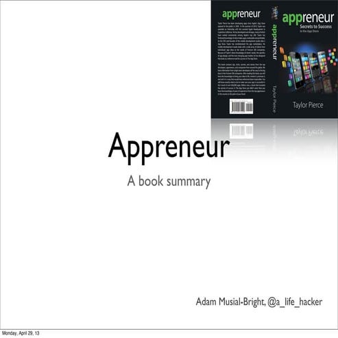 Appreneur - a book summary