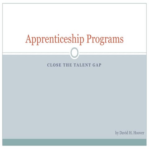 Apprenticeship Programs