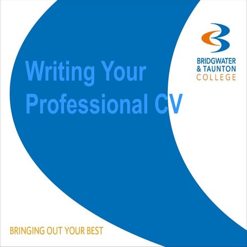 CV Writing Presentation | PPT