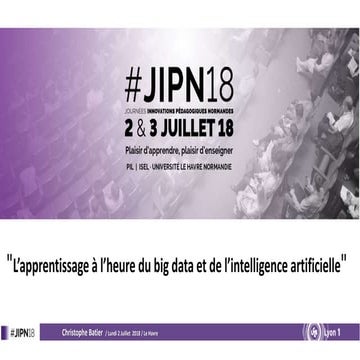 Apprentissange big data 2juillet2018  jipn2018
