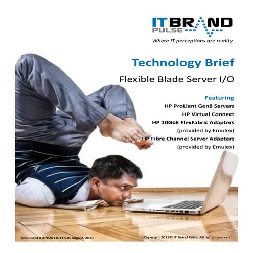 Comparison of BladeCenter H Chassis I/O versus HP BladeSystem c7000 | PDF