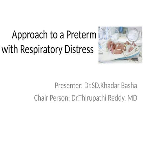 Respiratory distress in neonates | PPTX