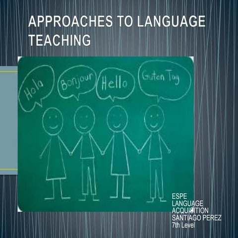 Approached to language teaching