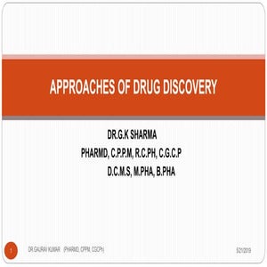 Approaches of drug discovery