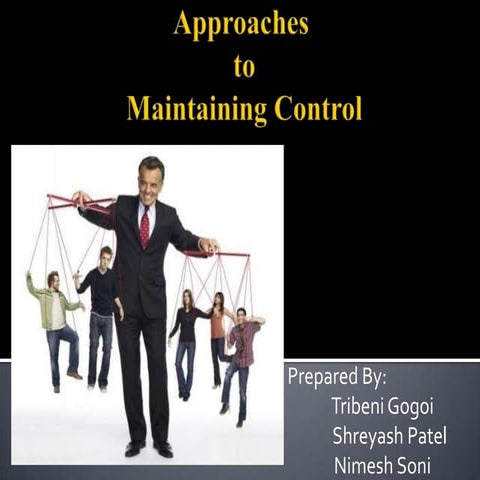 Approaches to controll