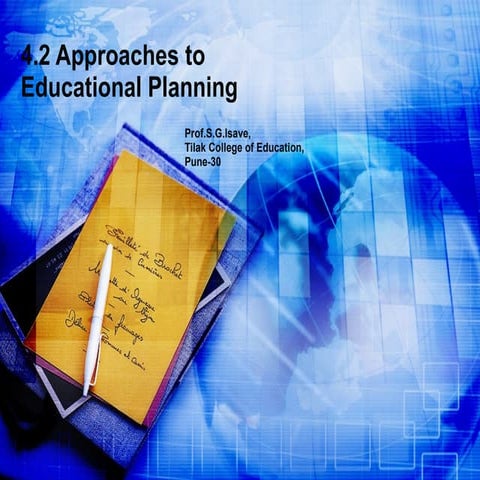 Approaches to Educational Planning
