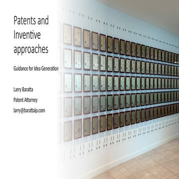 Patent Overview and Inventive Approaches