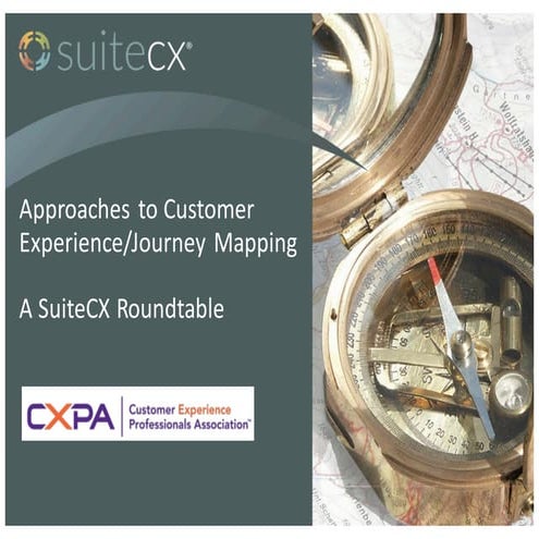Approaches to journey mapping cxpa 2106