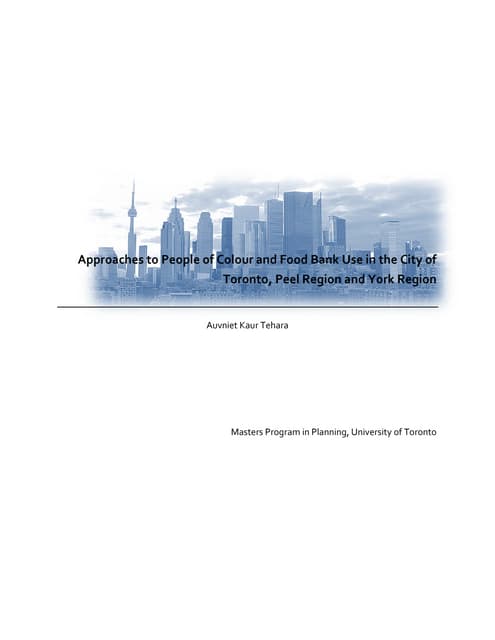 Unicersity of toronto masters thesis