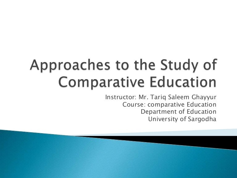 comparative education thesis