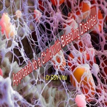 Approach to a child with bleeding for UGs