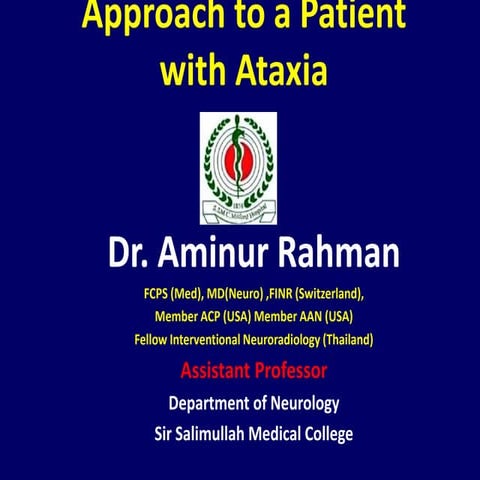 Approach to a Patient with Ataxia