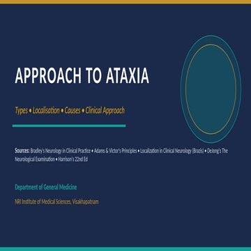 Comprehensive Clinical Approach to Ataxia: Types, Localization, and ...