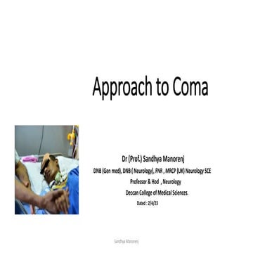 Approach to Coma - April 2023 x