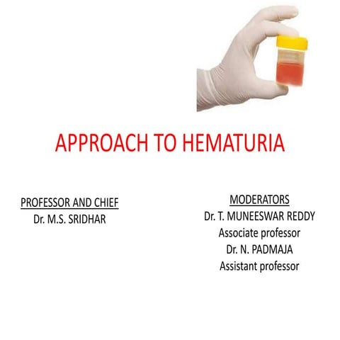 Approach to hematuria