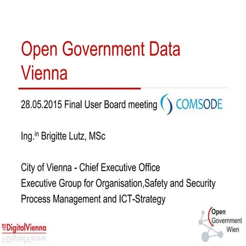 Approach to Open Data in Vienna