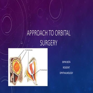 Approach to orbital surgery.