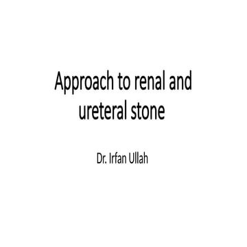 Approach to renal and ureteral stone.pptx