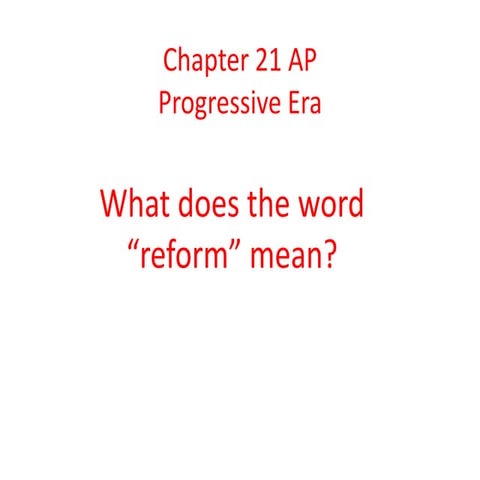 Ap progressive era
