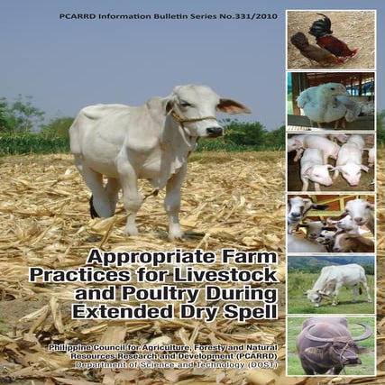 Appropriate Farm Practices for Livestock and Poultry during Extended Dry Spell
