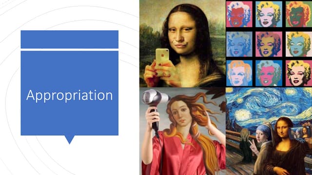 Art and Appropriation | PPTX | Modern Art | Fine Art