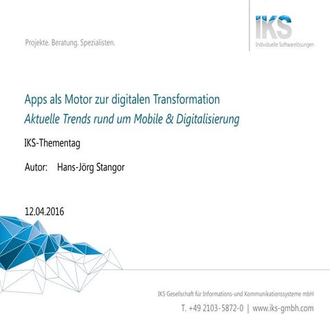 Apps als motor zur digitalen transformation