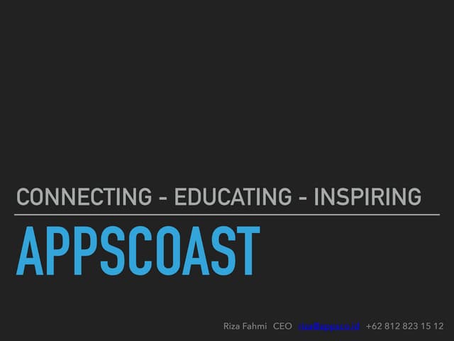 APPSCoast Pitch Deck