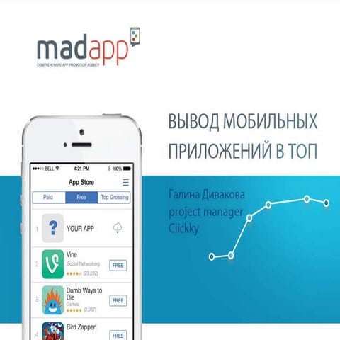 Галина Дивакова (Clickky) “Вывод мобильных приложений в ТОП.”