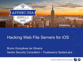 Appsec2013 presentation