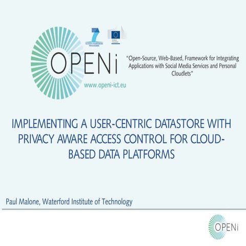 OPENi presentation at AppSecEU 2015