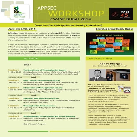 Appsec training  gme