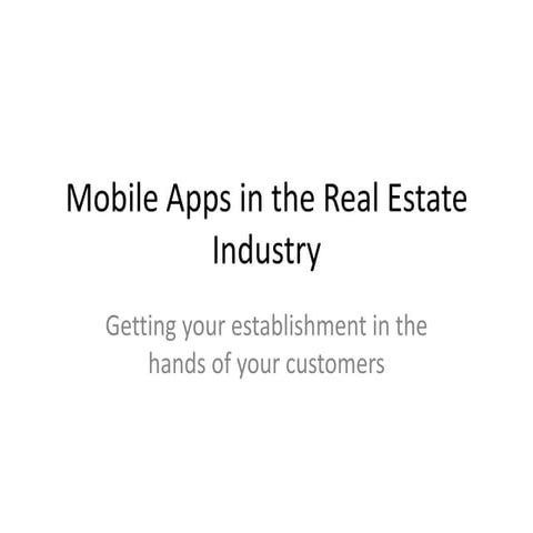 Apps for realtors