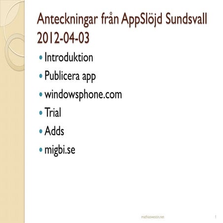 App slöjd sundsvall 2012 04-03