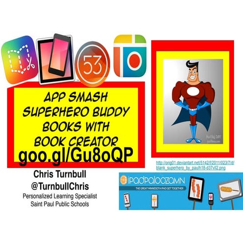 App Smash Superhero Book Creator Books