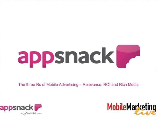 The 3Rs of Mobile Marketing