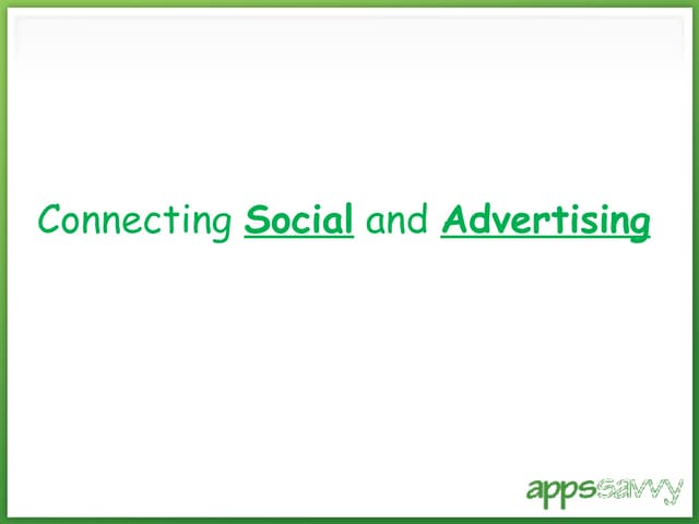 Advertising Solutions in Social Media