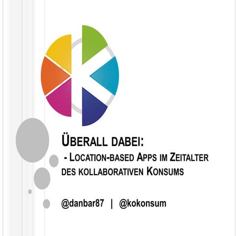 Shareconomy @CeBIT - KoKonsum Apps