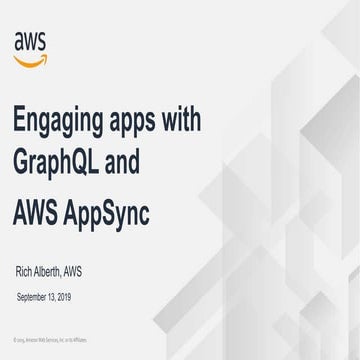 AWS App Sync (DC Startup Week 2019)