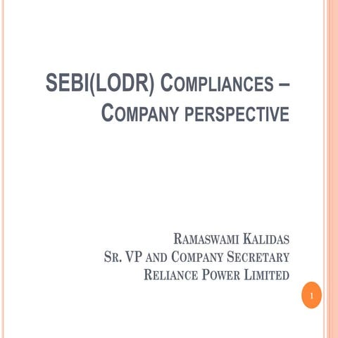 A_PPT-Compliances under LODR REGULATIONS