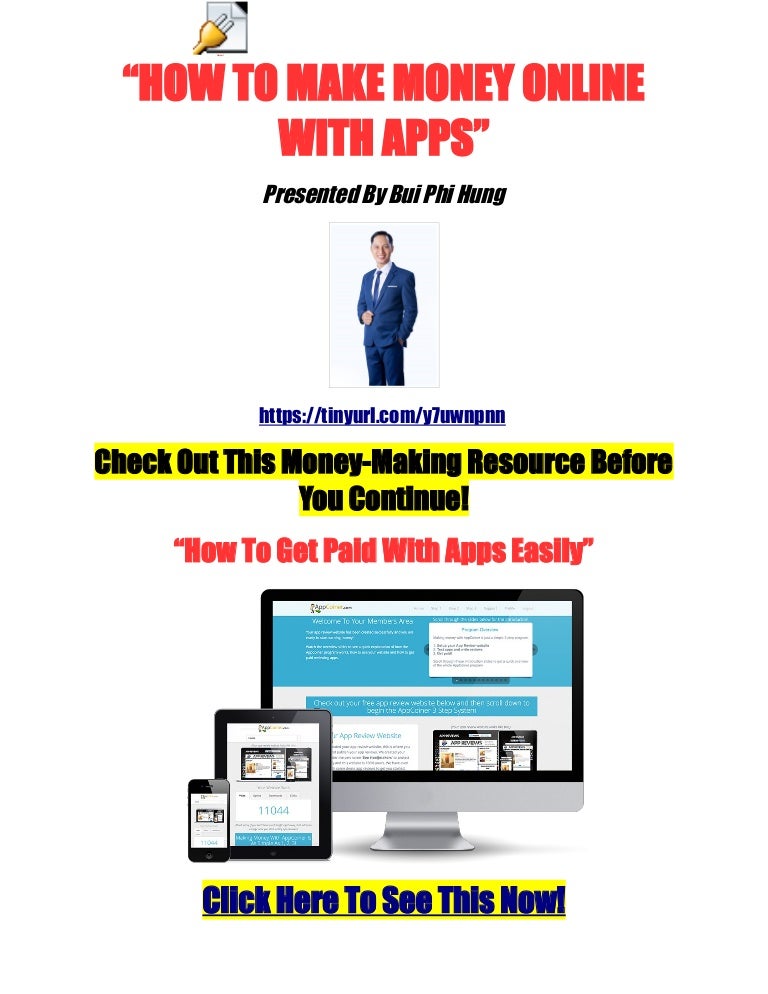 App To Make Money Online The Easiest And Fastest Way To Make Money - 