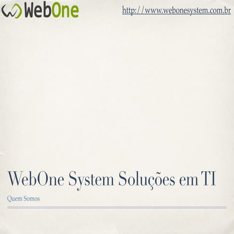 Aplicativos WeboneSystem